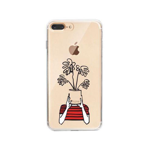 iPhone 8 Plus Mood Plants Premium Şeffaf Telefon Kılıfı