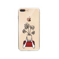 iPhone 8 Plus Mood Plants Premium Şeffaf Telefon Kılıfı