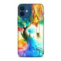 Apple iPhone 12 Mini Kılıf Depresyon (15) Antişok Kılıf Yeşil Kahve