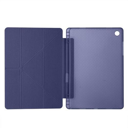 Galaxy Tab A11 Plus Kılıf Zore Tri Folding Kalem Bölmeli Standlı Kılıf