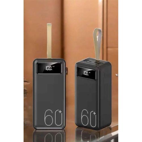 Powerbank 60.000 Mah Hızlı Şarj 4 Çıkışlı Uzun Şarj Süreli Dijital Göstergeli