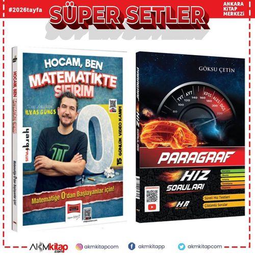 Yargı Yayınları Tüm Adaylar İçin Hocam Ben Matematikte Sıfırım ve Hız Renk Paragraf Soru Bankası Seti 2 Kitap