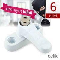 Pvc Kapı Pencere Emniyet Kilidi -  Pimapen Kilidi - ÇELİK - 6 Adet