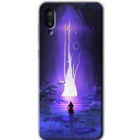 MRCİLETİSİM Samsung Galaxy A02 Kılıf Baskılı Kapak - Wanderer Silhouette +Tam Kaplayan Mat Seramik