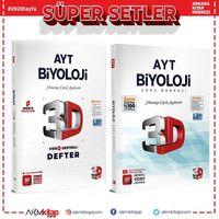 3D AYT Biyoloji Defter ve Soru Bankası Seti 2 Kitap