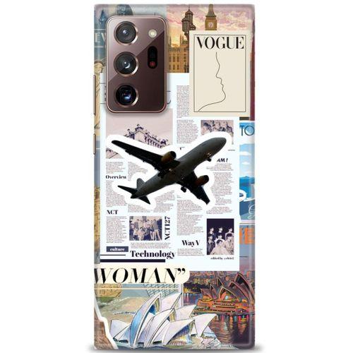 Samsung Galaxy Note 20 Kılıf HD Baskılı Kılıf - Net Woman + Tam Ekran Koruyucu