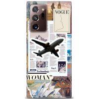Samsung Galaxy Note 20 Kılıf HD Baskılı Kılıf - Net Woman + Tam Ekran Koruyucu