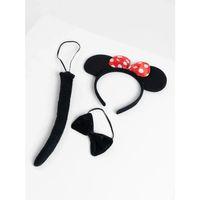 Minnie Mouse Kostüm Seti Taç Kuyruk Papyon Gösteri Seti