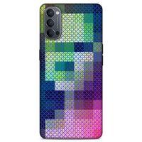 Lopard Oppo Reno 4 Uyumlu Kılıf PiXel (16) Kalın Kılıf Kare