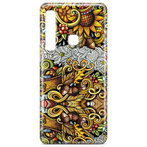 Samsung Galaxy A9 2018 Kılıf Palamut Doodle Arka Kapak Koruma Desenli Full Koruyucu