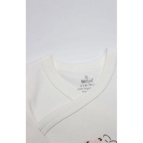 Bistyle Bistyle Kruvaze Body Uzun Kol Love You Family 17146 Pudra