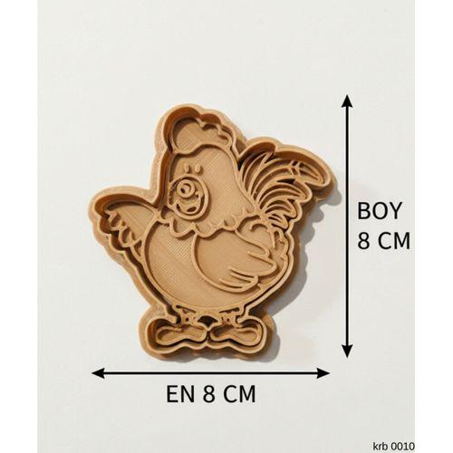 Sevimli Tavuk Sekillendirici Kalip Kurabiye Hamur Kesici Oyun ve Seker Hamuru Seti