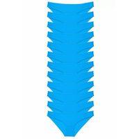 12 adet Süper Eko Set Likralı Kadın Slip Külot Mavi