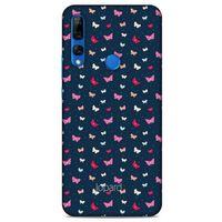 Huawei Y9 Prime 2019 Kılıf Kelebek Etkisi (42) Rugged Armor Kılıf Mor Pembe