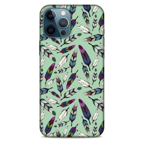 Apple iPhone 12 Pro Max Kılıf Desenli Özel Seri Tüyler (14) Lansman Kılıf