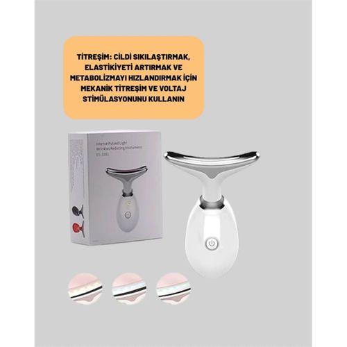 Kompakt Ve Taşınabilir Cilt Bakım Cihazı – 3 Fonksiyonlu, Usb Şarjlı, Led Işıklı Güzellik Aleti