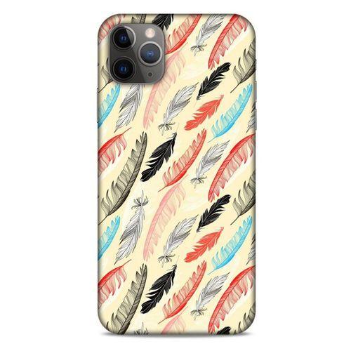 Apple Iphone 11 Pro Max Kılıf Desenli Özel Seri Tüyler (48) Bumper Kılıf