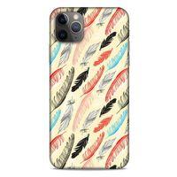 Apple Iphone 11 Pro Max Kılıf Desenli Özel Seri Tüyler (48) Bumper Kılıf