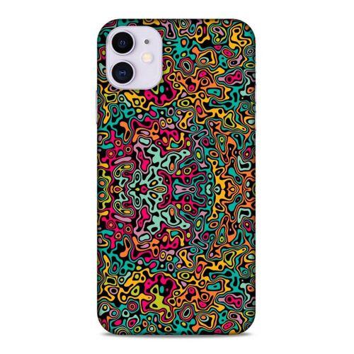 Lopard Apple Iphone 11 Uyumlu Kılıf Soyut Sanat (30) Desenli Silicone Case