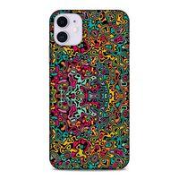 Lopard Apple Iphone 11 Uyumlu Kılıf Soyut Sanat (30) Desenli Silicone Case