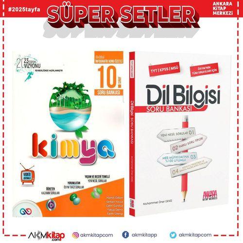 Orbital 10.Sınıf Kimya ve AKM Dil Bilgisi Soru Bankası Seti 2 Kitap