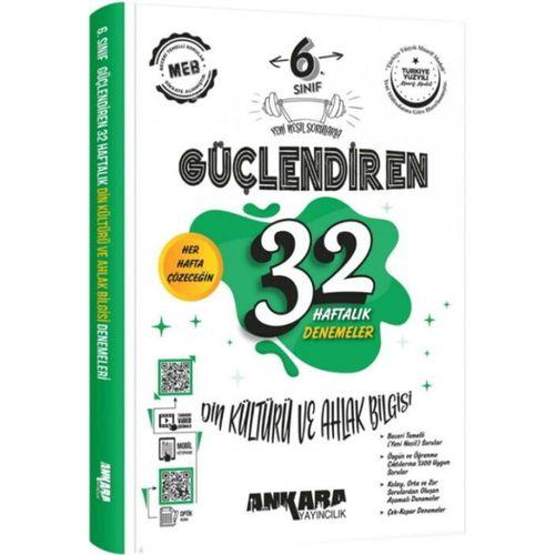 6. Sınıf Din Kültürü ve Ahlak Bilgisi Güçlendiren 32 Haftalık Kazanım Denemeleri Ankara Yayıncılık