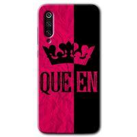 MRCİLETİSİM Xiaomi Mi 9 SE Kılıf HD Desen Baskılı Arka Kapak+Temperli Cam - Queen