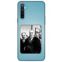 Oppo Realme 6i Kılıf Atatürk (34) Slim Armor Kılıf Açık Mavi