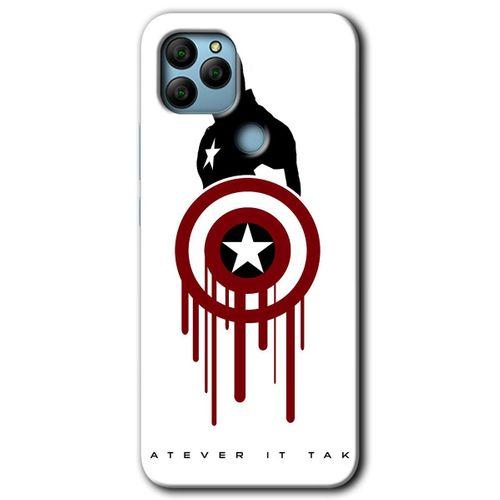 Potkal Hediye Fabrikası General Mobile GM 21 Kılıf HD Desen Baskılı Arka Kapak - Captain Amerika
