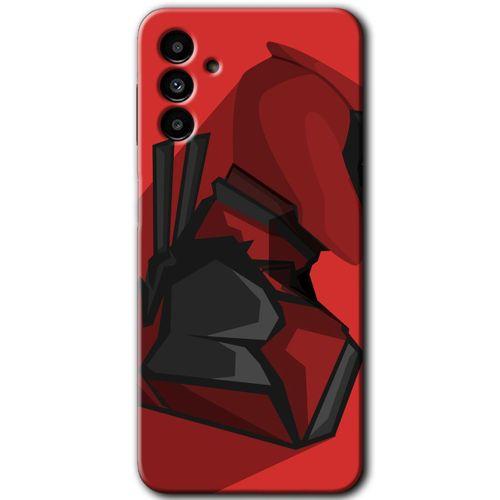 Samsung Galaxy M23 Kılıf Baskılı Kapak - DeadPool + 5D Tam Kaplayan Cam