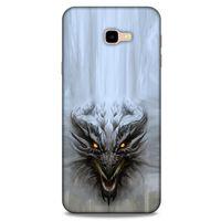Samsung Galaxy J4 Plus Kılıf Dragons (11) Tam Koruma Beyaz Ejderha