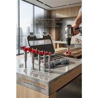 Pro-Series: 5’li Ahşap Menteşe Yuva Açma ve Hassas Delik Panç Seti - Karl Edition 722981