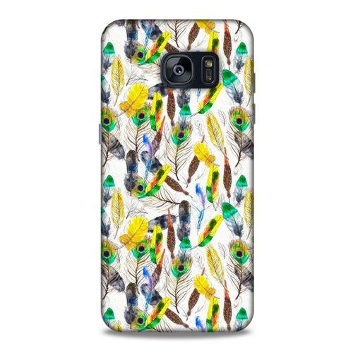 Samsung Galaxy S7 Edge Kılıf Desenli Özel Seri Tüyler (5) Koruma Kabı