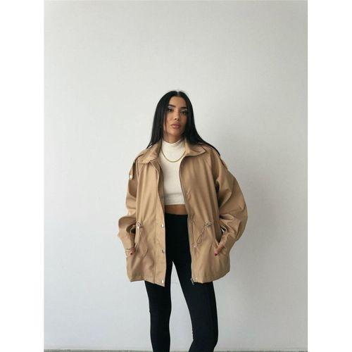 MONT BEL BÜZGÜ BALIKÇI YAKA SOFT KUMAŞ - Kahverengi