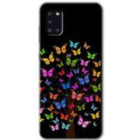 MRCİLETİSİM MRCİLETİSİM Samsung Galaxy A31 Kılıf HD Desen Baskılı Arka Kapak + Temperli Cam - Cacti Prairies