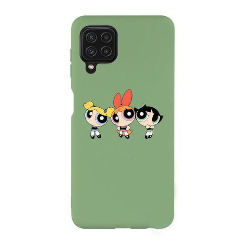 Galaxy M32 Uyumlu Powerpuff Girls Desenli Premium Silikonlu Lansman Telefon Kılıfı