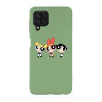 Galaxy M32 Uyumlu Powerpuff Girls Desenli Premium Silikonlu Lansman Telefon Kılıfı