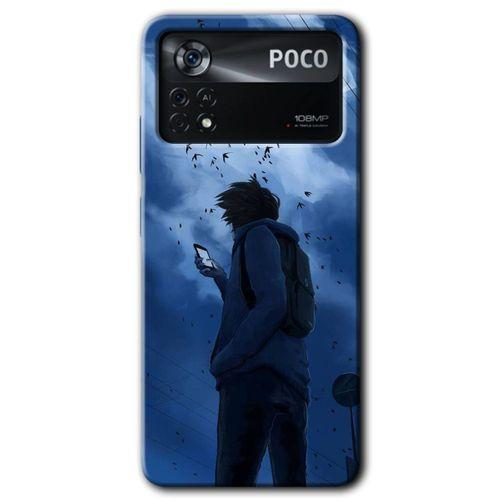 Potkal Hediye Fabrikası Poco x4 Pro Kılıf HD Desen Baskılı Arka Kapak - Sonbahar Yalnızlığı