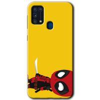 MRCİLETİSİM Samsung Galaxy M31 Kılıf Baskılı Kapak - DeadPool 6 +Tam Ekran Koruyucu
