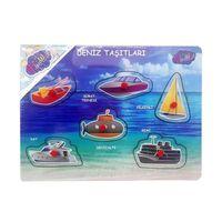 Eğitici Oyuncak ONY-325-326 AHŞAP TUTMALI DENİZ VE HAVA TAŞITLARI