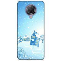 Xiaomi Poco F2 Pro Kılıf Snowix (24) Darbe Emici Kılıf Beyaz Mavi