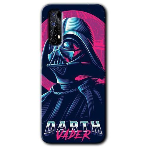 Realme 7 Kılıf HD Desen Baskılı Arka Kapak + Temperli Cam - Darth Vader