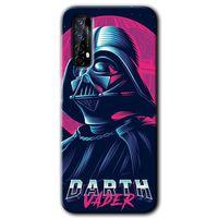 Realme 7 Kılıf HD Desen Baskılı Arka Kapak + Temperli Cam - Darth Vader