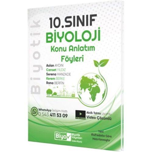 10. Sınıf Biyoloji Konu Anlatım Föyleri Biyotik Yayınları