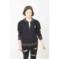 Tam Fermuarlı Triko Hırka - Lacivert