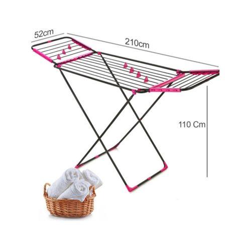 Perilla Avrora Çamaşır Kurutma Askısı Gri Renkli Paslanmaz Yüzey İle Güvenli Kullanım Kanatlı Kurutmalık