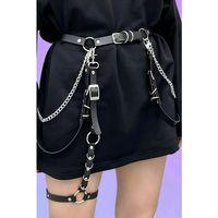 Halka Ve Zincir Detaylı Şık Deri Kemer - Brf809