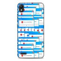 Retro (48) Desen Bumper Kılıf Renkli LG K20 2019 Kılıf