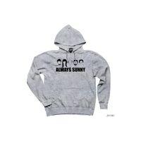 Its Always Sunny in Gri Kapşonlu Sweatshirt Hoodie