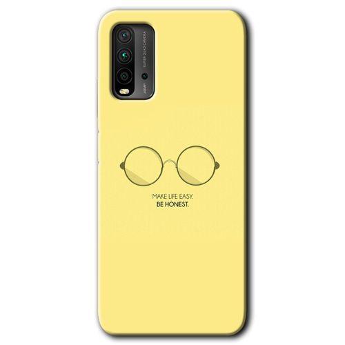 Redmi 9T Kılıf HD Desen Baskılı Arka Kapak - Be Honest + Kırılmaz Cam